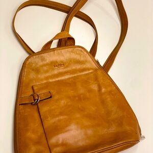 Genuine Italian leather backpack
